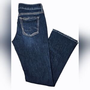 Silver Women's Suki Slim Boot 5-Pocket Jeans Indigo Size 30x31